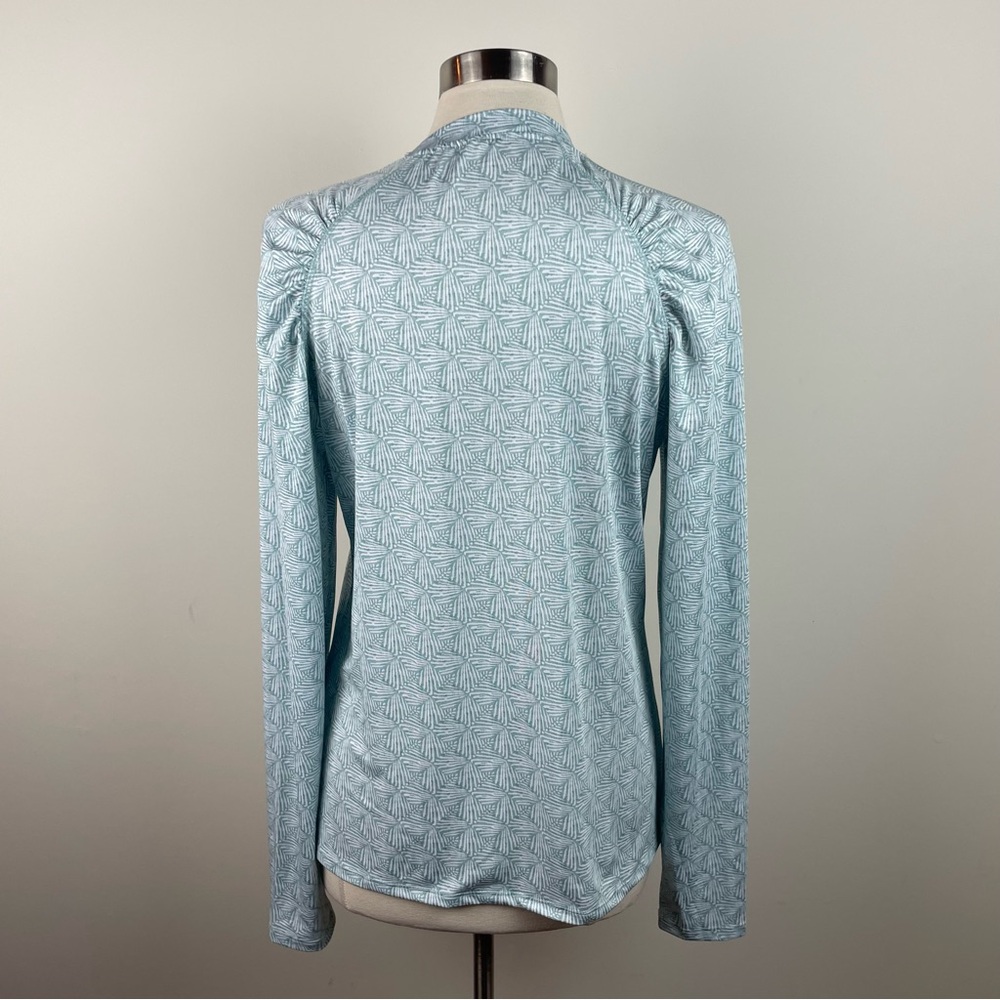 The American Outdoorsman Blue Green White Long Sleeve Lightweight Top Women XL - Picture 7 of 8